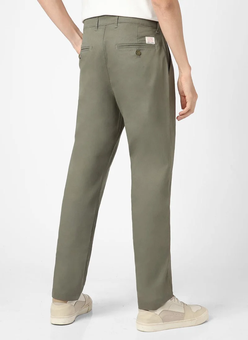 Urbano Fashion  Urbano Fashion Men's Light Grey Cotton Regular Fit Casual Chinos Trousers Stretch for Men | Best Price UAE